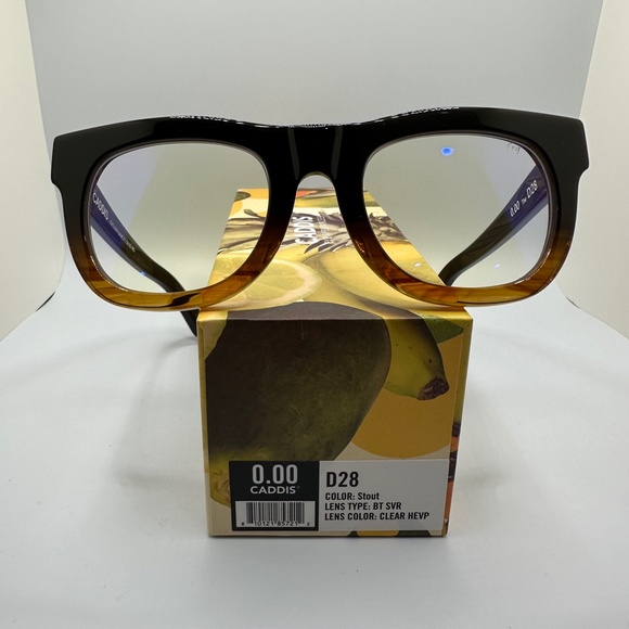NWT Caddis Reading Glasses - D28 in Stout. 0.0x Blue Light Blocking - Picture 5 of 11
